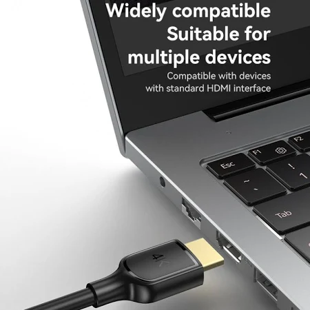 YESIDO 4K 30HZ HDMI TO HDMI CABLE 1.8M BLACK HM16 thumbnail 19
