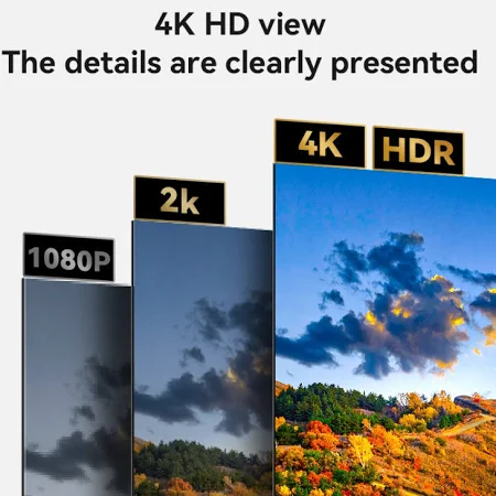 YESIDO 4K 30HZ HDMI TO HDMI CABLE 1.8M BLACK HM16 thumbnail 13