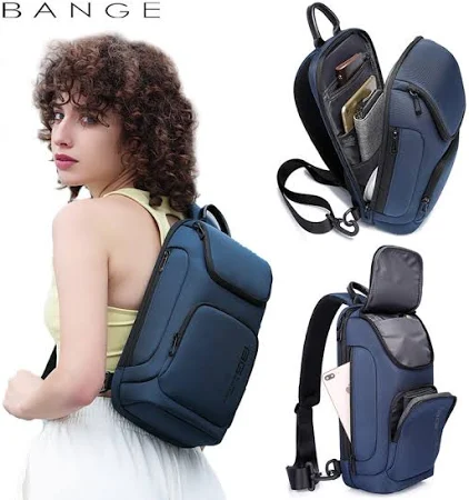 BANGE MESSENGER BAG BLUE BG-3097 thumbnail 7