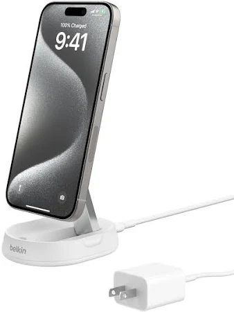 BELKIN BOOST CHARGE PRO 15W CONVERTIBLE MAGNETIC CHARGING STAND WHITE WIA008MYWH thumbnail 2