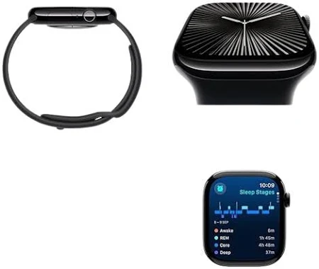 APPLE WATCH SERIES 10 42MM GPS JET BLACK ALUMINIUM CASE WITH BLACK SOLO LOOP MWWX3 thumbnail 10