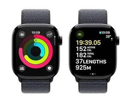 APPLE WATCH SERIES 10 42MM GPS JET BLACK ALUMINIUM CASE WITH BLACK SOLO LOOP MWWX3 thumbnail 9