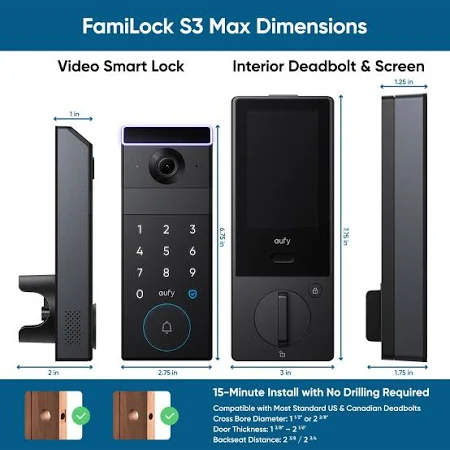 EUFY SMART LOCK TOUCH FINGERPRINT WITH WI-FI BRIDGE T8510013 thumbnail 24