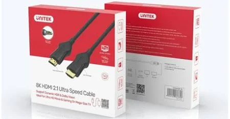 UNITEK 8K ULTRA HIGH SPEED HDMI CABLE 2M BLACK C11060BK-2M thumbnail 9