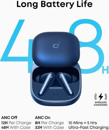 ANKER SOUNDCORE LIBERTY 5 PRECISION NOISE CANCELLING WITH SUPERIOR VOICE REDUCTION BLUE A3957H31 thumbnail 11