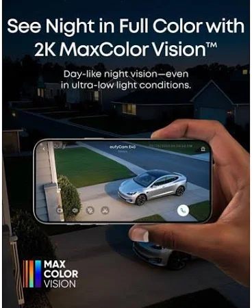 EUFY CAM E40 ADD ON 2K MAX COLOR VISION WHITE T8144321 thumbnail 19