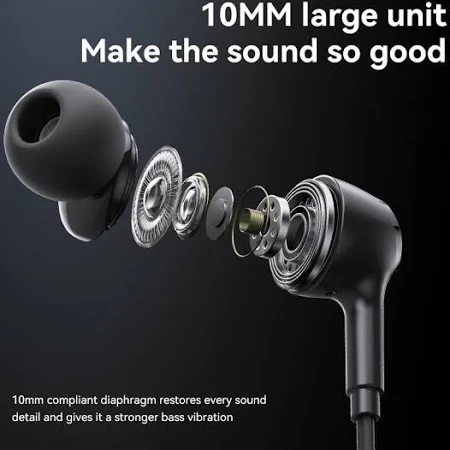 YESIDO 3.5MM WIRED EARPHONE BLACK YH53 thumbnail 6