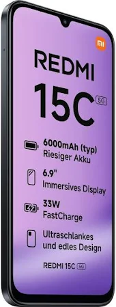 MI REDMI 15C 5G 8GB RAM 256GB ROM MIDNIGHT BLACK thumbnail 9