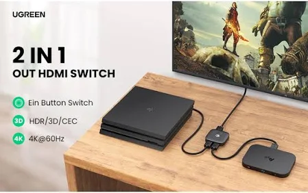 UGREEN HDMI SWITCHER 2 IN 1 OUT  4KX2K@60HZ 80126 thumbnail 23