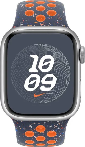 APPLE WATCH 41MM BLUE FLAME NIKE SPORT BAND S/M MUUT3 thumbnail 6