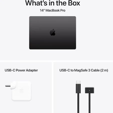 APPLE MACBOOK PRO 14 INCH M4 CHIP 10 CORE CPU 10 CORE GPU 16GB 1TB SPACE BLACK ARABIC MW2V3 thumbnail 17