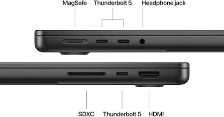 APPLE MACBOOK PRO 14 INCH M4 CHIP 10 CORE CPU 10 CORE GPU 16GB 1TB SPACE BLACK ARABIC MW2V3 thumbnail 16