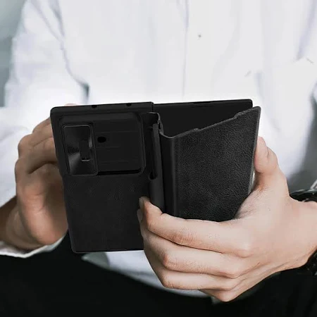 NILLKIN SAMSUNG GALAXY Z FOLD 7 QIN PRO LEATHER CASE BLACK thumbnail 15