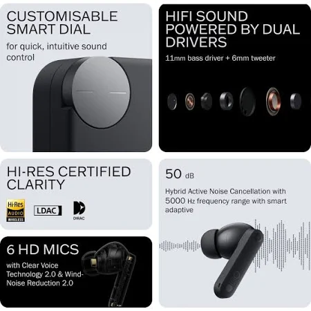 NOTHING CMF BUDS 2 WIRELESS  EARBUDS DARK GREY B179 thumbnail 7