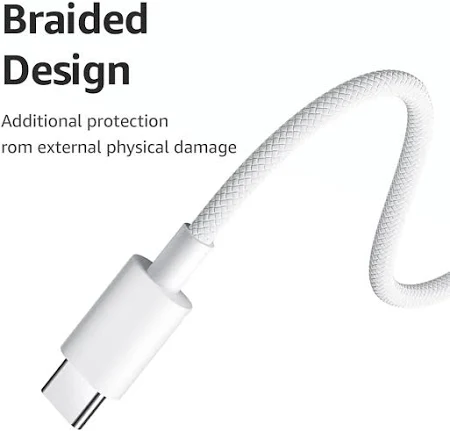 MI XIAOMI 6A BRAIDED USB-C TO UCSB-C CABLE 2M WHITE K36350 thumbnail 14