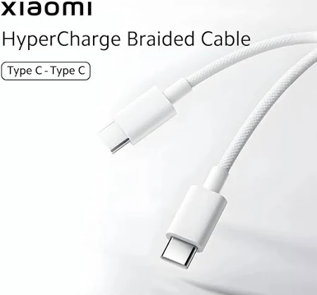 MI XIAOMI 6A BRAIDED USB-C TO UCSB-C CABLE 2M WHITE K36350 thumbnail 13
