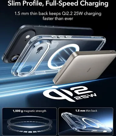 ESR CLASSIC HYBRID MAGNETIC CASE CAM CONTROL COMPATIBLE WITH IPHONE 17 AIR CLEAR thumbnail 13