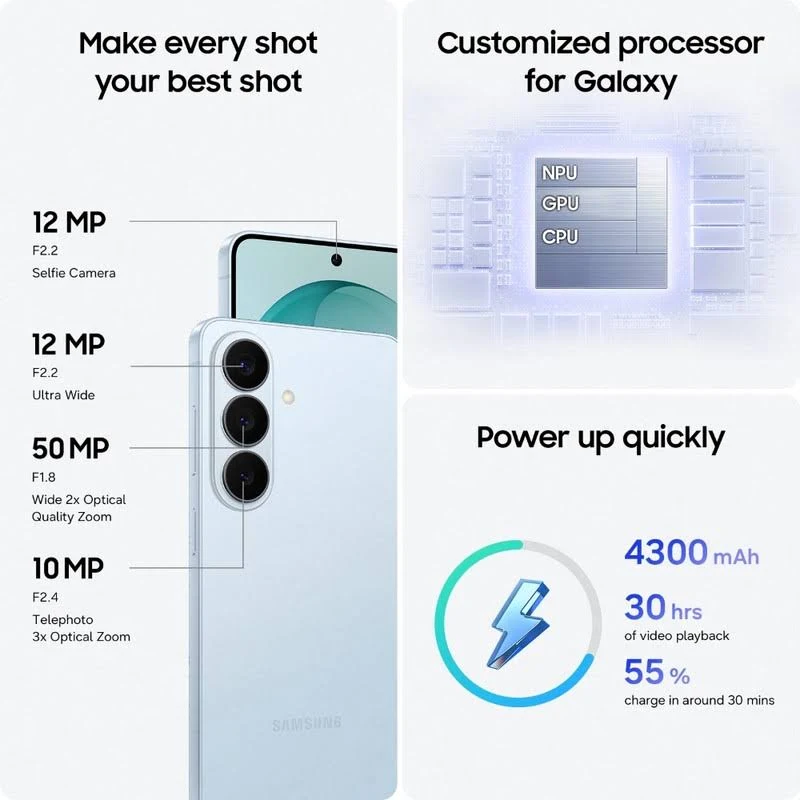 SAMSUNG GALAXY S26 PLUS 5G 12GB 256GB SKY BLUE SM-S947BDS thumbnail 6
