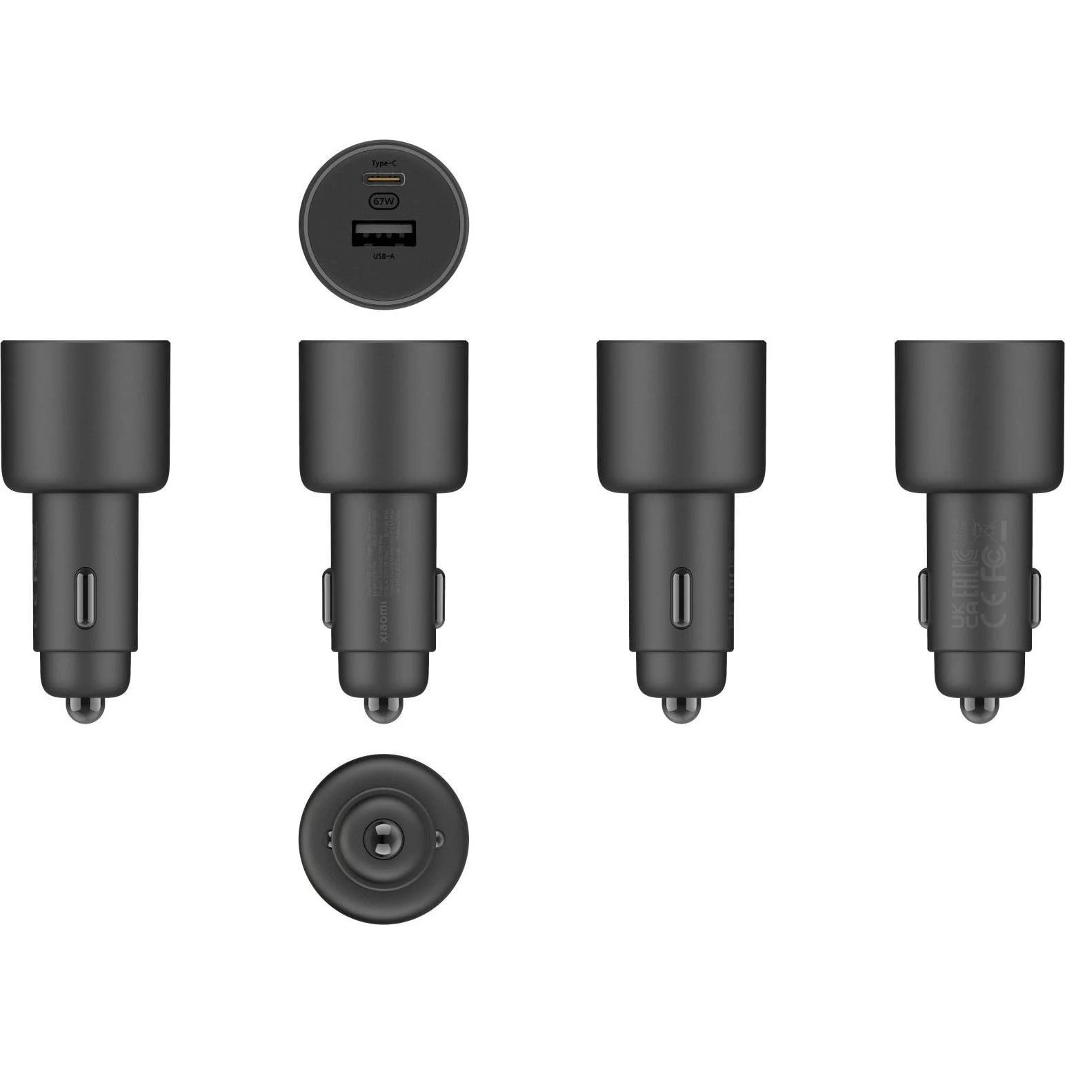MI XIAOMI 67W CAR CHARGER USB A + TYPE C BLACK CC07ZM thumbnail 9