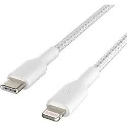 BELKIN BOOST CHARGE USB-C TO USB-A CABLE 3M WHITE CAB001BT3MWH thumbnail 3
