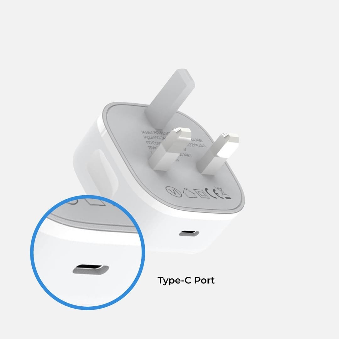 BluPebble Single Port PD GaN Fast Charging Charger 30W thumbnail 8
