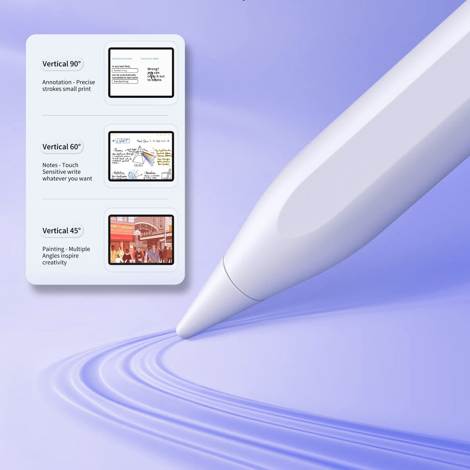 BLUPEBBLE SKETCH PRO STYLUS PENCIL WHITE BP-SKETCHPRO-WH thumbnail 15