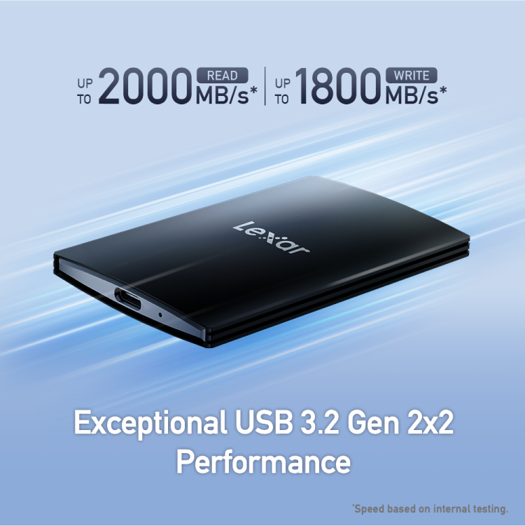 LEXAR SL500 PORTABLE SSD WITH MAGNETIC SET 1TB USB3.2 GEN2X2 UP TO 2000MBS-1800MBS LSL500M001T-RNBNG thumbnail 6