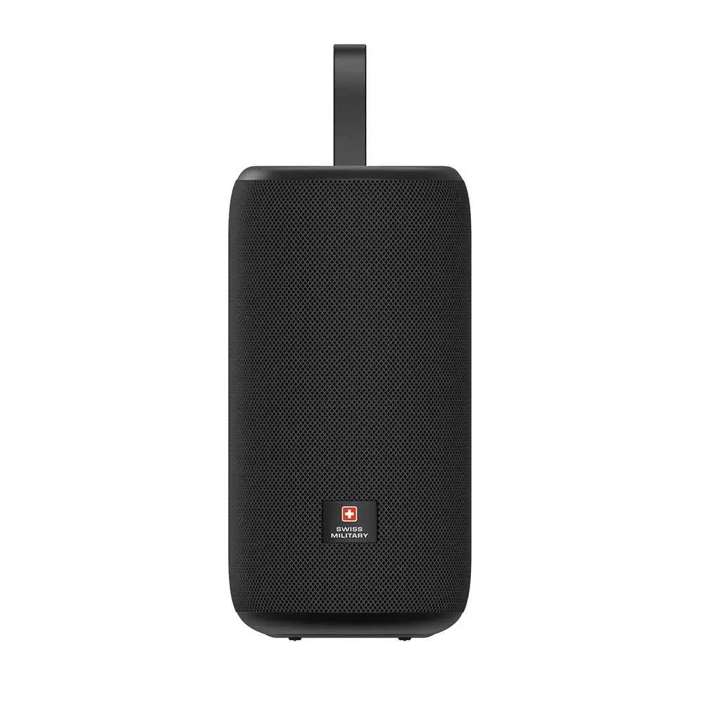 SWISS MILITARY 200W PMPO HIGH DEFINITION PORTABLE WIRELESS SPEAKER BLACK SM-SPKR-200W-18H-BLK thumbnail 4