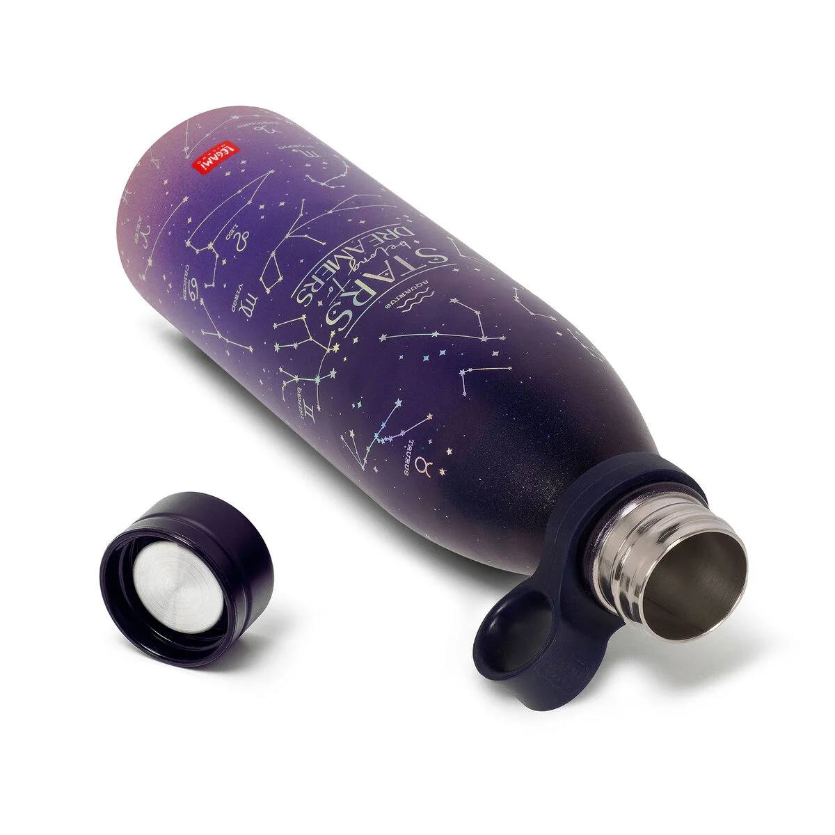 LEGAMI HOT AND COLD VACCUM BOTTLES STARS BELONG TO DREAMERS 800ML PURPLE thumbnail 5