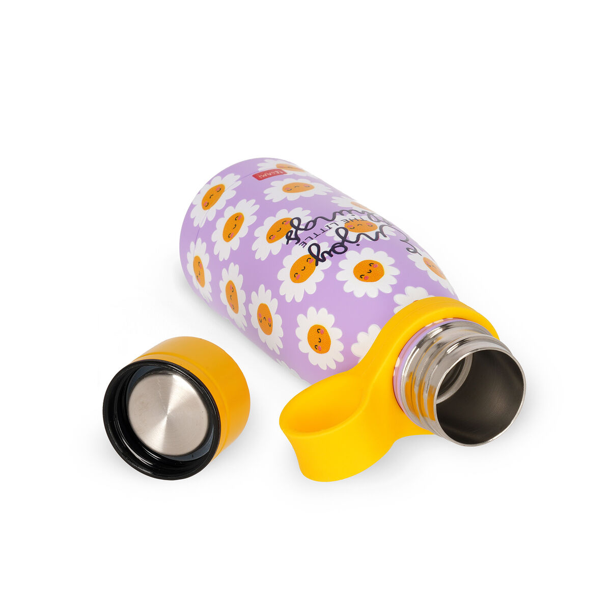 LEGAMI HOT AND COLD VACCUM BOTTLES ENJOY THE LITTLE THINGS 300ML YELLOW thumbnail 5