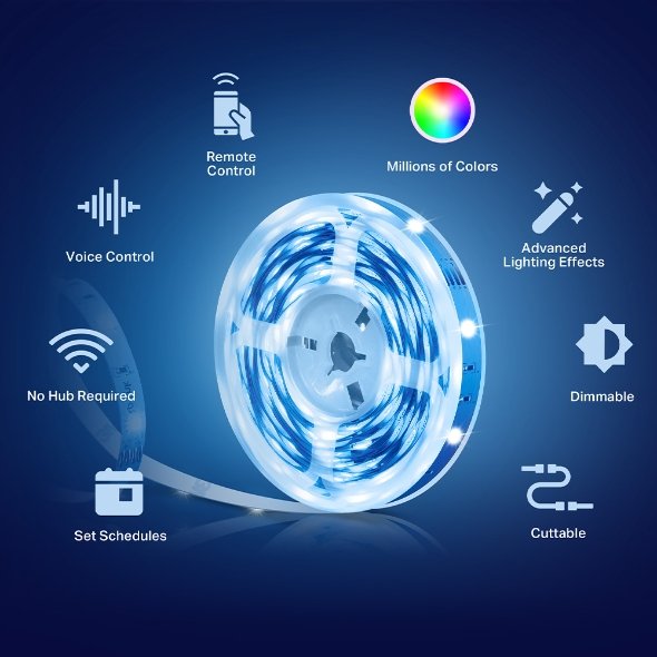 TP-Link Tapo Smart WiFi Multi-Color Light Strip - L900-5 thumbnail 9