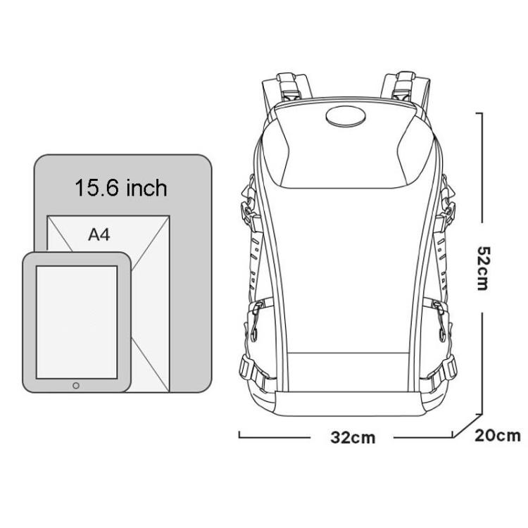 BANGE BACKPACK BLACK BG-FW226 thumbnail 13