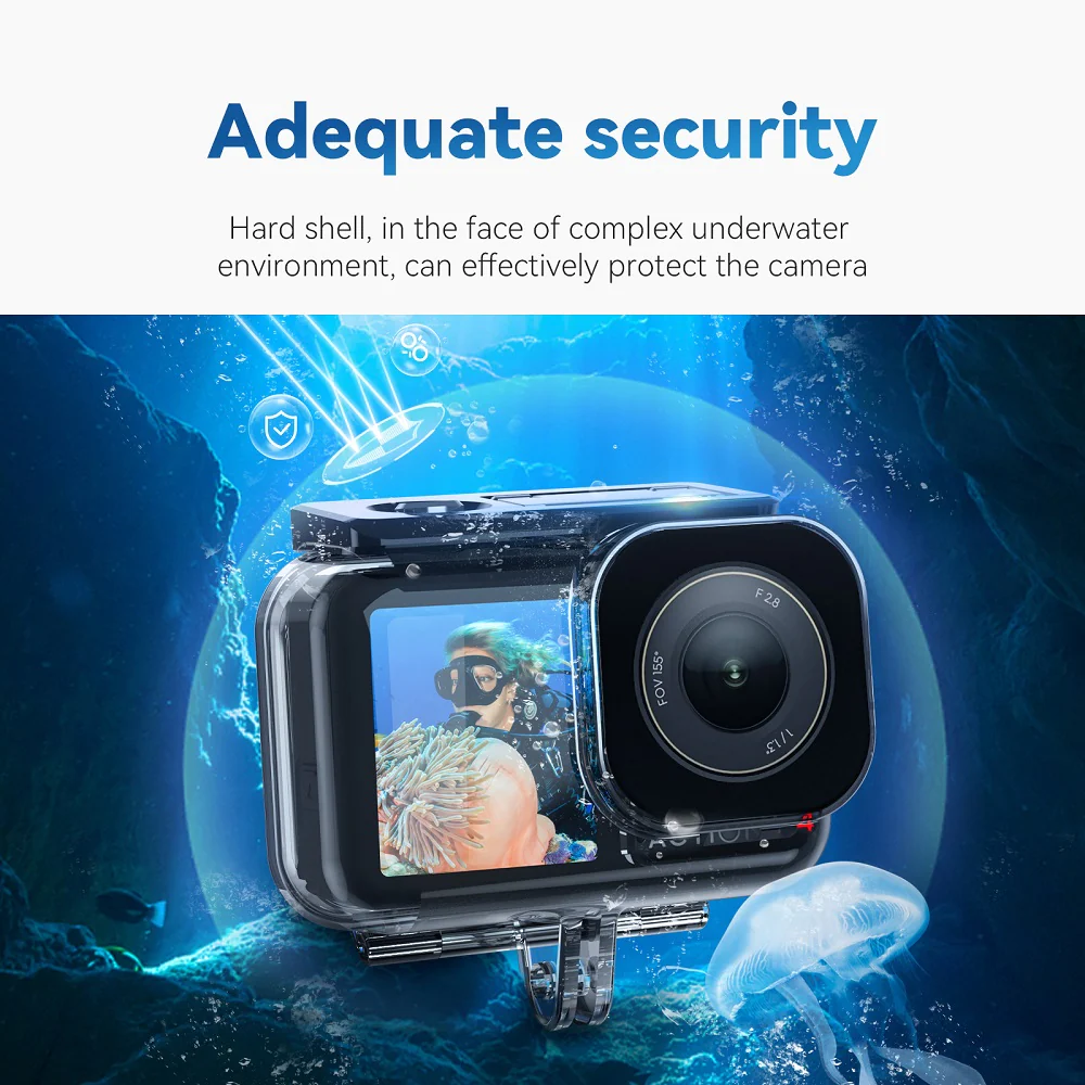 TELESIN ACTION 5 PRO WATERPROOF CASE OA-WTP-003 thumbnail 13