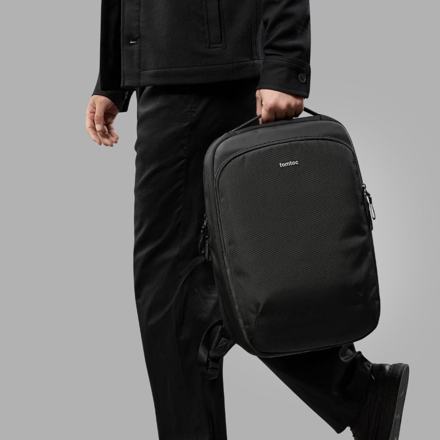 Tomtoc Explorer T60 16 Inch Laptop Backpack Black T60M1D1 | Durable, Spacious & Stylish thumbnail 15