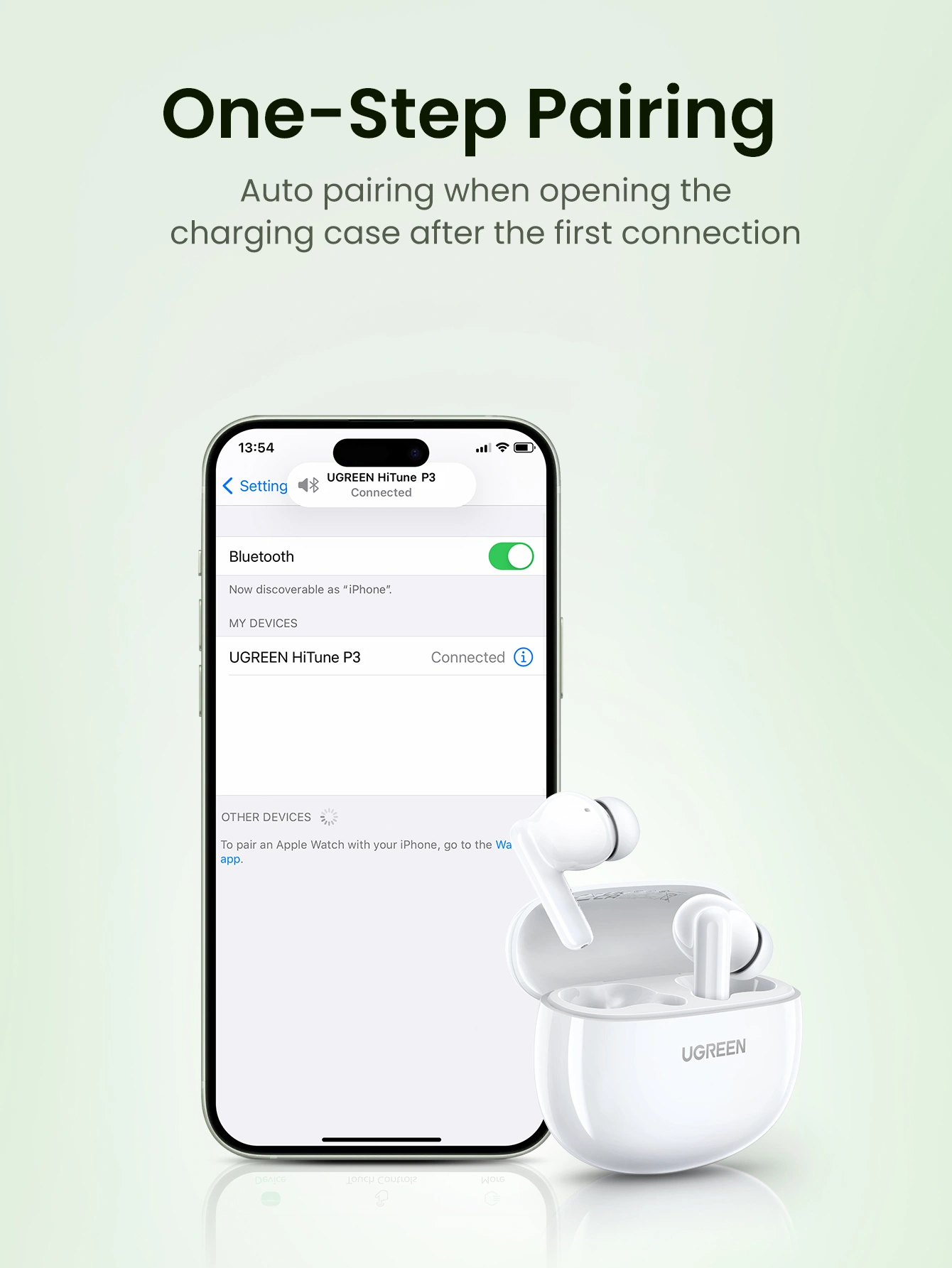 UGREEN HITUNE P3 TRUE WIRELESS EARBUDS WHITE 45110 thumbnail 15