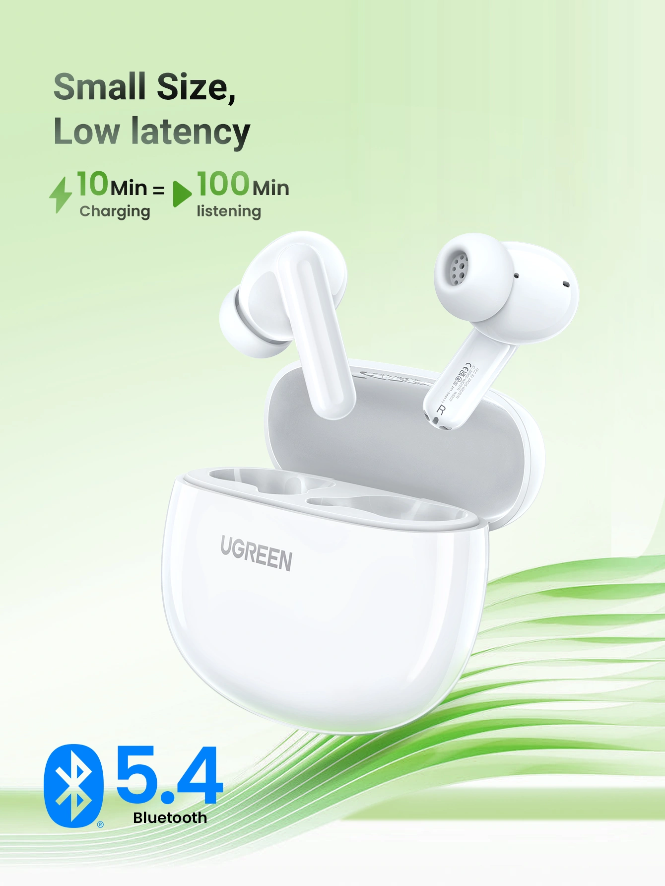UGREEN HITUNE P3 TRUE WIRELESS EARBUDS WHITE 45110 thumbnail 8