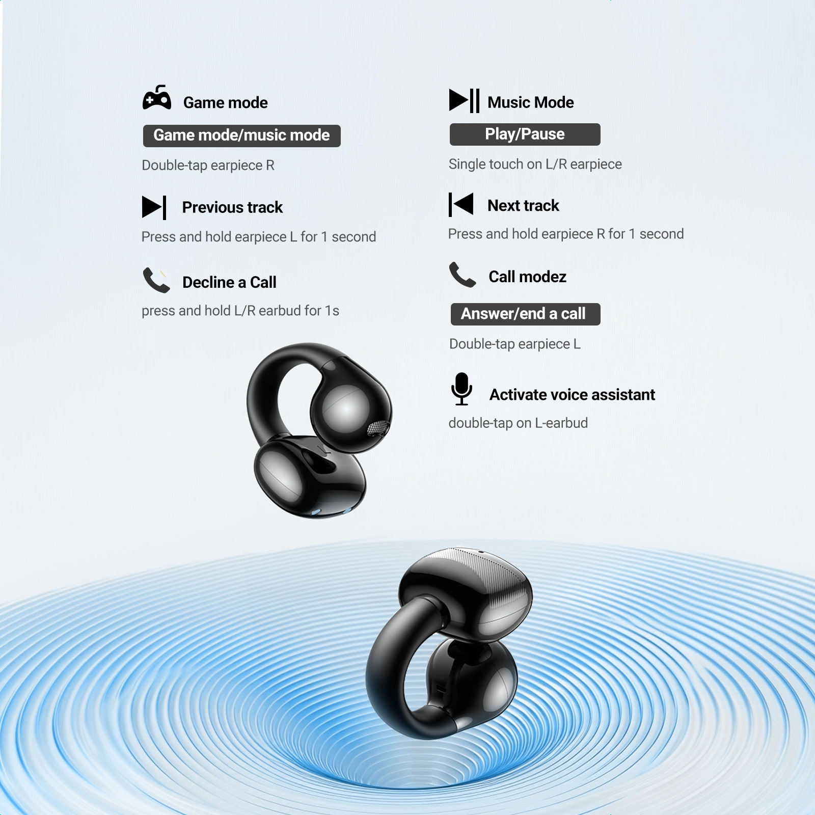 UGREEN HITUNE S3 TRUE WIRELESS EARBUDS BLACK 45785 thumbnail 10
