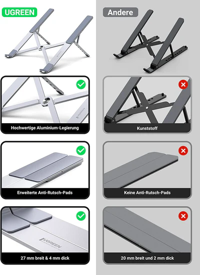 UGREEN FOLDABLE LAPTOP STAND 40289 thumbnail 5