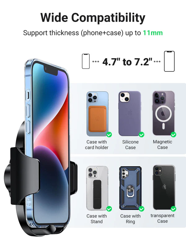 UGREEN WATERFALL-SHAPED SUCTION CUP PHONE MOUNT 20473 thumbnail 12