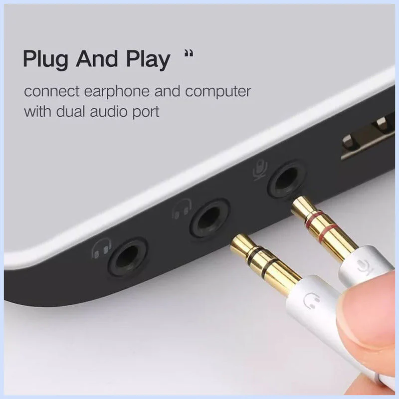 UGREEN 3.5MM FEMALE TO 2 MALE AUDIO CABLE ABS CASE WHITE 20897 thumbnail 10
