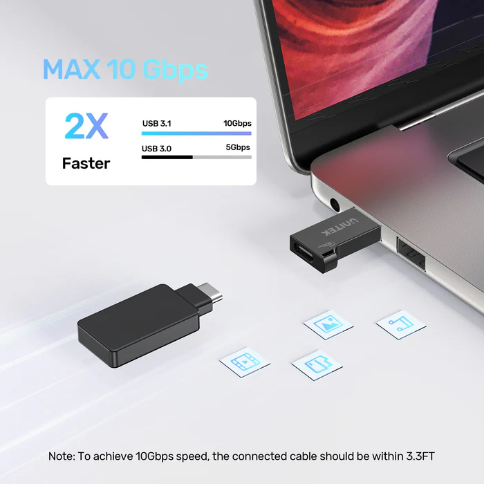 UNITEK 10GBPS USB-A TO USB-C ADAPTER A1049ABK01 thumbnail 11