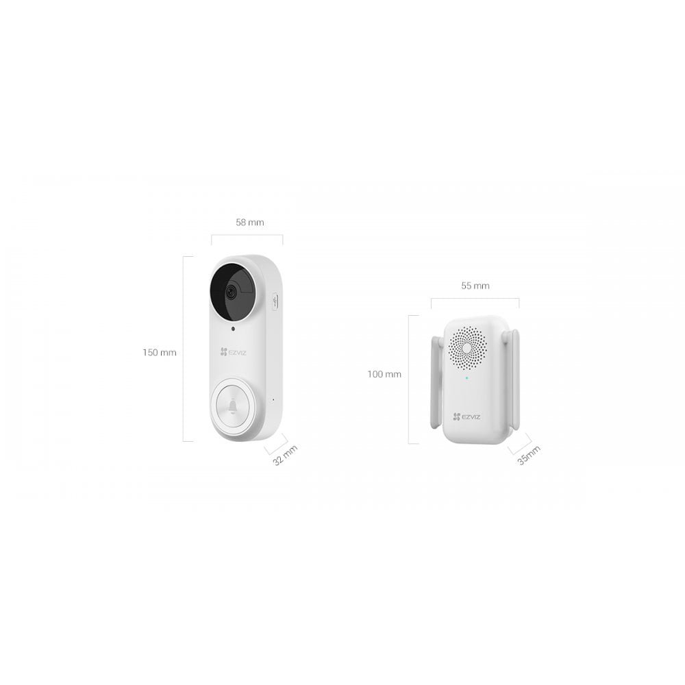 EZVIZ Battery-Powered Video Doorbell DB2 Pro 2K+: Keep Your Home Secure with Advanced Video Monitoring thumbnail 3