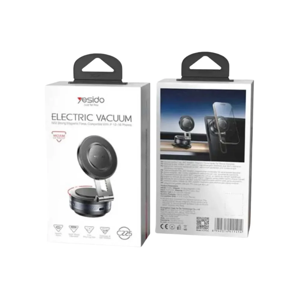 YESIDO ELECTRIC VACUUM MAGSAFE HOLDER BLACK C225 thumbnail 3