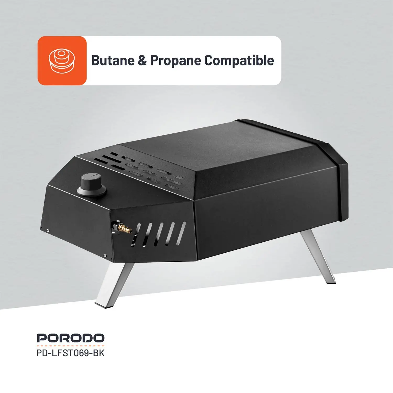 Porodo Lifestyle 12-Inch Outdoor Pizza Oven - Black ,Portable & Efficient thumbnail 28