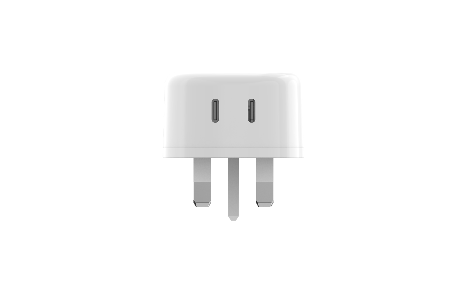 BLUPEBBLE 2 PORT PD GAN FAST CHARGER 45W WHITE BP-PD45GANUK-WH thumbnail 25