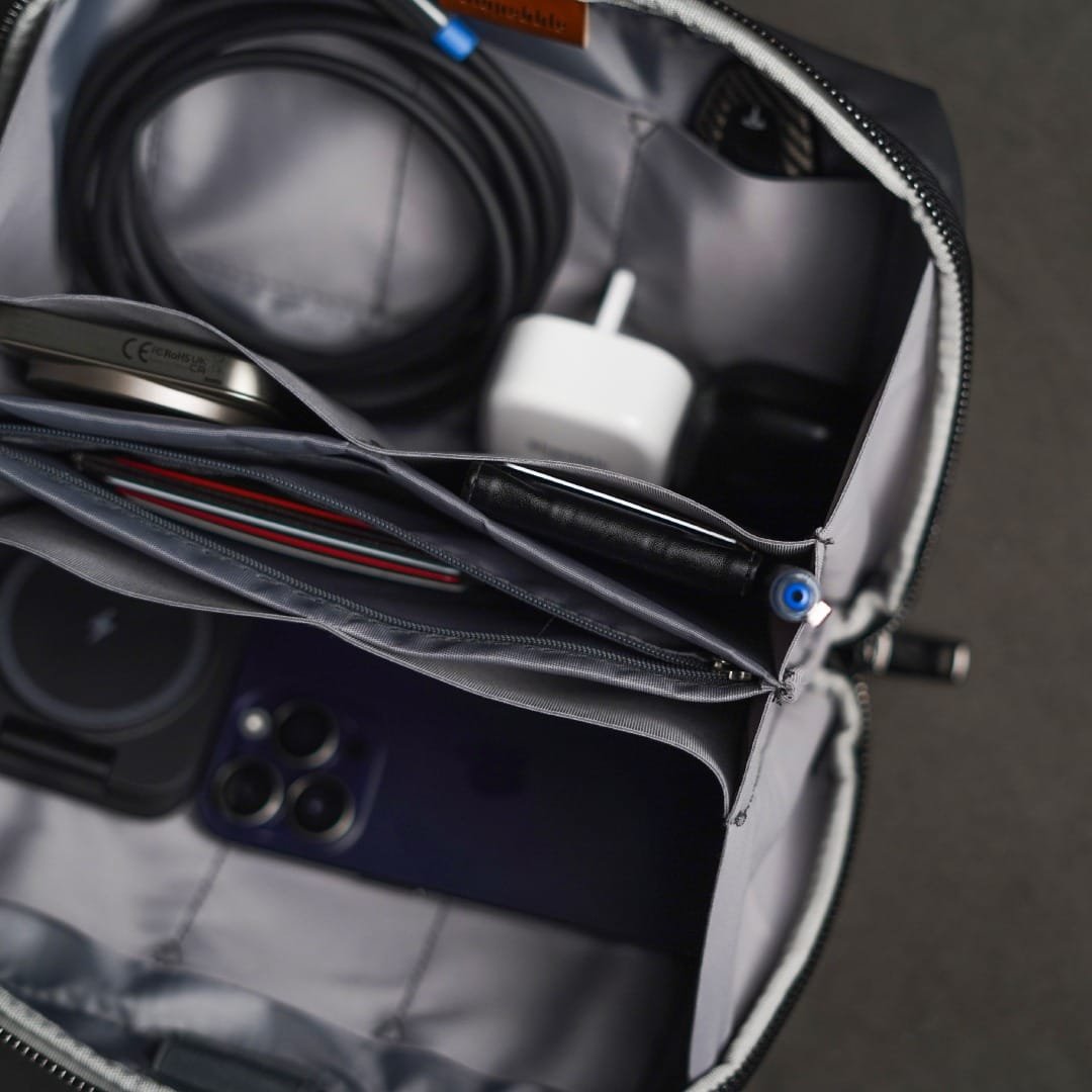 Blupebble Urban Pebble Gear Mobile Accessories Storage Bag in Dark Grey thumbnail 12