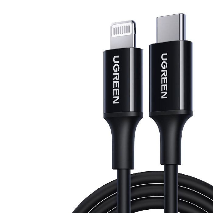 UGREEN USB-C TO LIGHTNING CABLE RUBBER SHELL 2M BLACK 60752 thumbnail 13