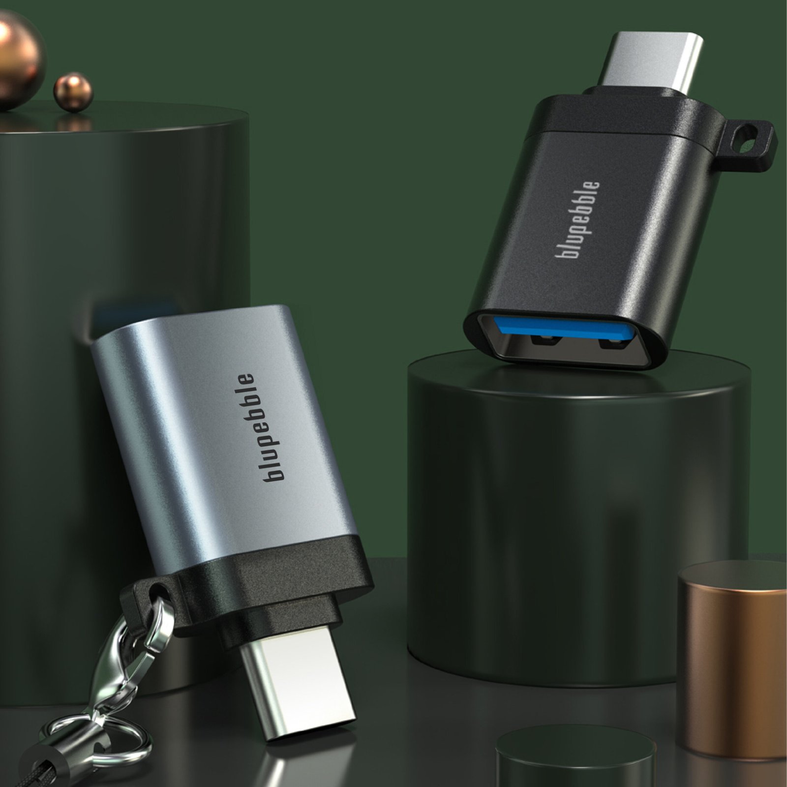 BLUPEBBLE USB-C MALE TO USB 3.0 A FEMALE OTG ADAPTER thumbnail 9