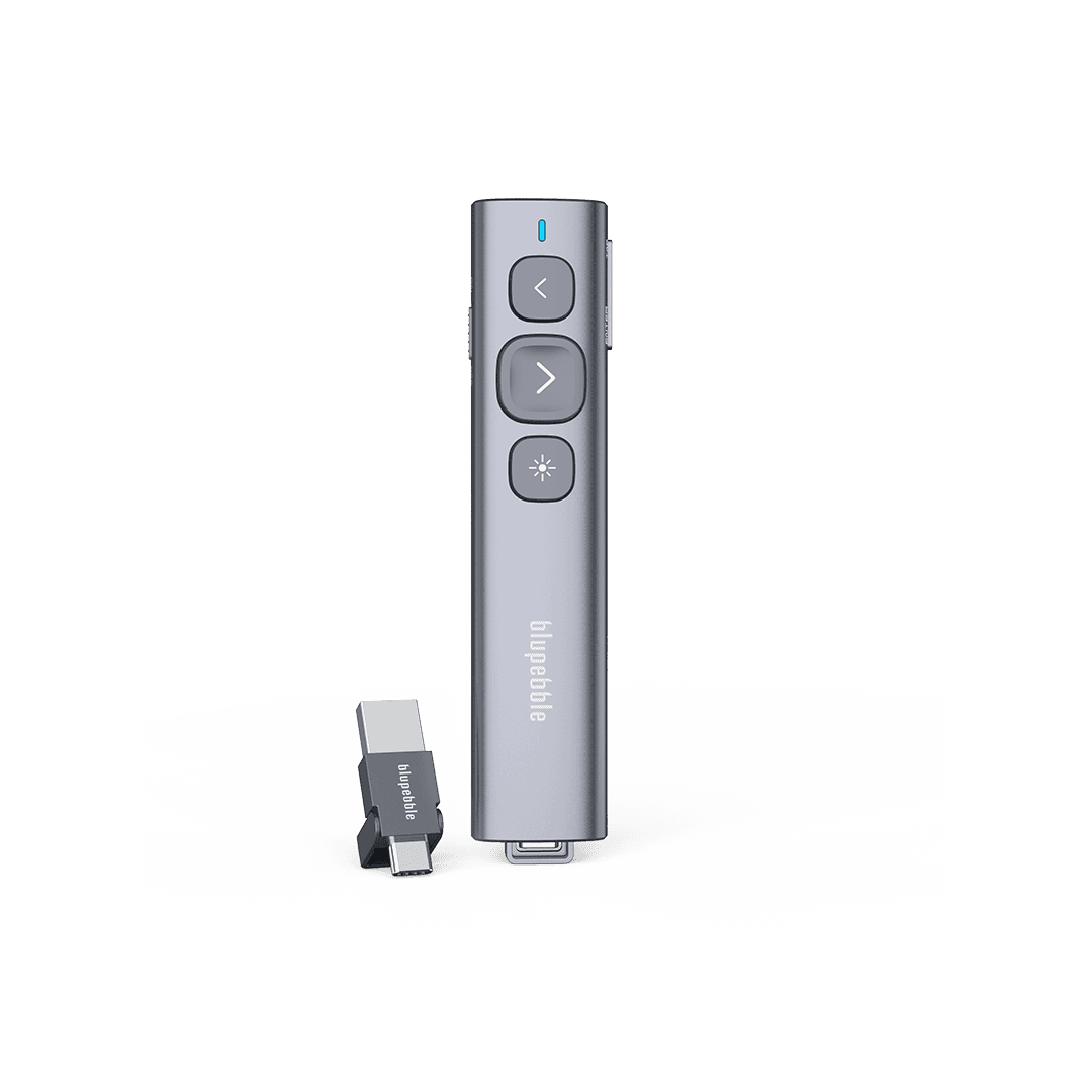 BLUPEBBLE WAND REMOTE BT PRESENTER WITH USB A & USB C RECEIVER GREY BP-WANDBT-GY thumbnail 9