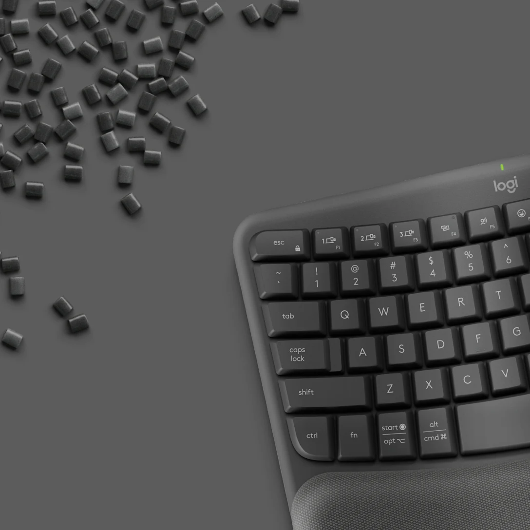 LOGITECH WAVE KEYS WIRELESS ERGONOMIC KEYBAORD BLACK ENG/ARB 920-012312 thumbnail 8